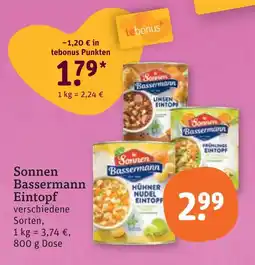 tegut Sonnen bassermann linsen eintopf Angebot