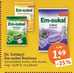 tegut Dr. soldan's em-eukal bonbons klassisch Angebot