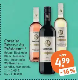tegut Corsaire réserve du président rouge Angebot