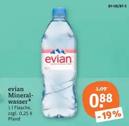 tegut Evian mineralwasser Angebot