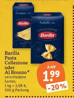 tegut Barilla pasta collezione Angebot