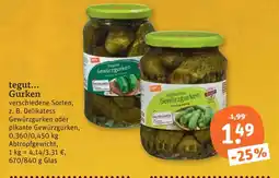 tegut Tegut... delikatess gewürzgurken Angebot