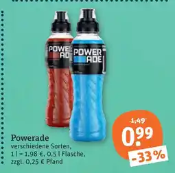 tegut Powerade sportdrink Angebot