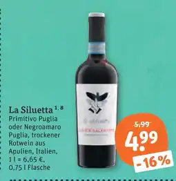 tegut La siluetta primitivo puglia Angebot