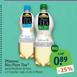 tegut Pfanner bio-pure tea weißer tee Angebot
