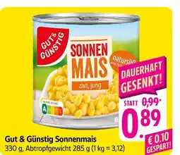 E-Center Gut & günstig sonnenmais Angebot