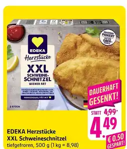 E-Center Edeka herzstücke xxl schweineschnitzel wiener art Angebot
