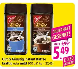 E-Center Edeka gut & günstig instant kaffee kräftig Angebot