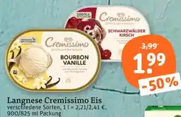 tegut Langnese cremissimo eis bourbon vanille Angebot