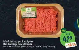 tegut Mecklenburger landpute bio-geflügelhackfleisch Angebot