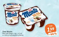 tegut Zott monte maxi Angebot