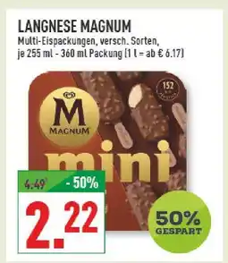 Marktkauf Langnese magnum multi-eispackungen Angebot