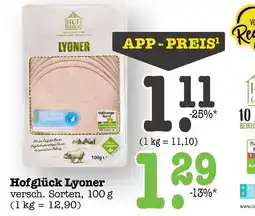 E-Center Hofglück lyoner Angebot