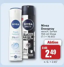 Combi Nivea deospray fresh natural Angebot