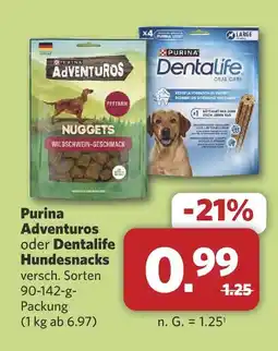 Combi Purina adventuros hundesnacks Angebot