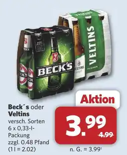 Combi Beck's veltins beck ́s oder veltins Angebot