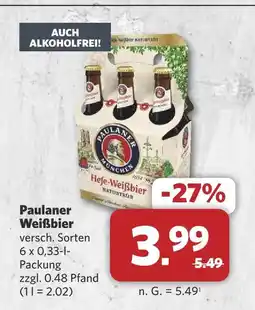 Combi Paulaner weißbier Angebot