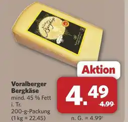 Combi Voralberger bergkäse Angebot