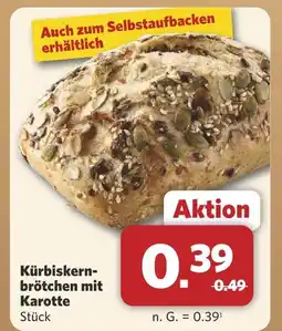 Combi Kürbiskernbrötchen mit karotte Angebot