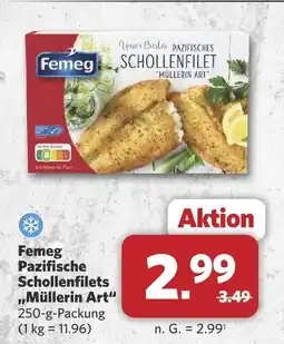 Combi Femeg pazifische schollenfilets 'müllerin art' Angebot