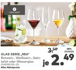 porta Tafelwert glas-serie 'mia' Angebot