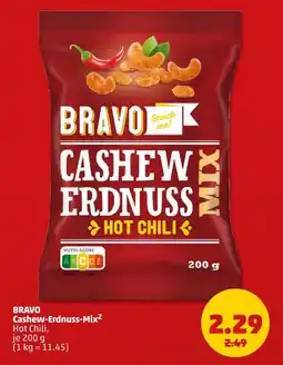 PENNY Bravo cashew-erdnuss-mix hot chili Angebot