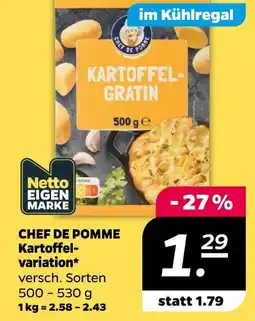 NETTO Netto eigenmarke, chef de pomme kartoffelvariation Angebot