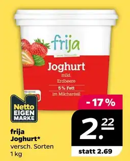 NETTO Frija joghurt mild erdbeere Angebot