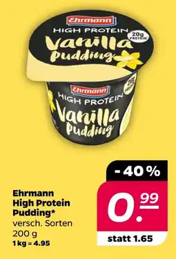 NETTO Ehrmann high protein vanilla pudding Angebot