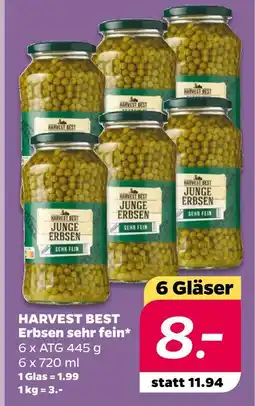 NETTO Harvest best erbsen sehr fein Angebot