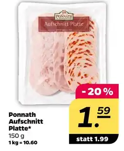 NETTO Ponnath aufschnitt platte Angebot