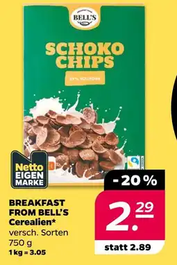 NETTO Bell's from bell’s cerealien Angebot