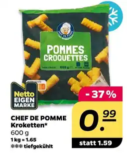 NETTO Netto eigenmarke chef de pomme kroketten Angebot