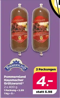 NETTO Pommernland hausmacher grützwurst Angebot