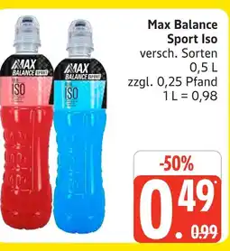 Marktkauf Max balance sport iso Angebot