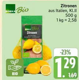 Marktkauf Edeka bio zitronen Angebot