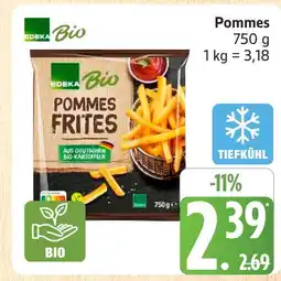 Marktkauf Edeka bio pommes frites Angebot