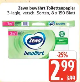 Marktkauf Zewa bewährt toilettenpapier Angebot