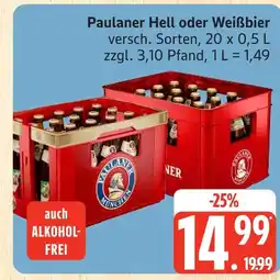 Marktkauf Paulaner hell Angebot