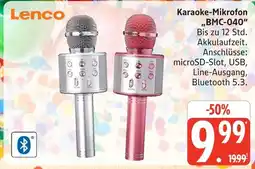 Marktkauf Lenco karaoke-mikrofon bmc-040 Angebot