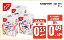 Marktkauf Gut & günstig weizenmehl type 405 Angebot