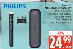 Marktkauf Philips rasierer oneblade qp1424/65 Angebot