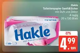 Marktkauf Hakle toilettenpapier sanft&sicher Angebot