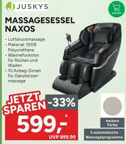 Marktkauf Juskys massagesessel naxos Angebot