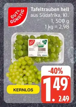 Edeka Gut & günstig tafeltrauben hell Angebot