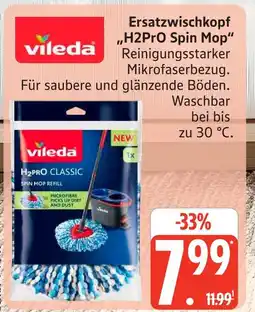 Marktkauf Vileda ersatzwischkopf h2pro spin mop Angebot