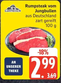 Edeka Gutfleisch rumpsteak vom jungbullen Angebot