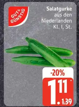 Edeka Gut & günstig salatgurke Angebot