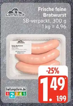 Edeka Gutfleisch frische feine bratwurst Angebot