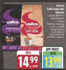 E-Center Lavazza espresso italiano Angebot